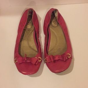 Ballet Fushia Flats Me Too Size 8